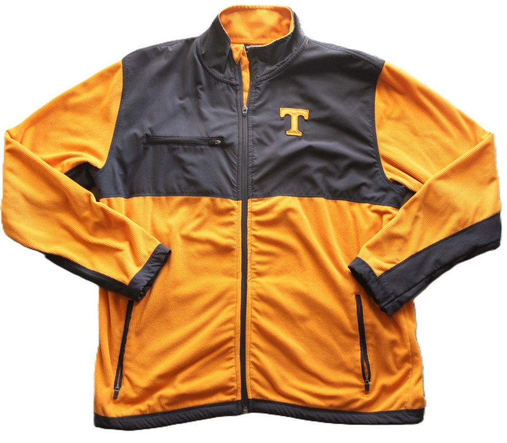 Tennessee Volunteers Jacket Mens L Orange NCAA Football Full Zip Colosseum